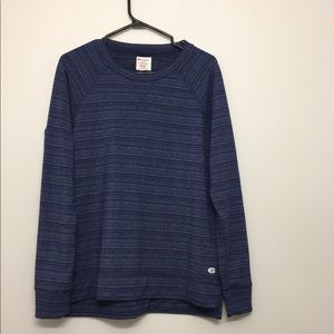 Champion Striped Blue Long Sleeve Sz M